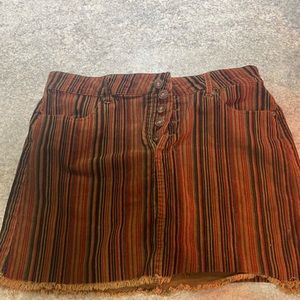 Mini skirt sky and sparrow corduroy